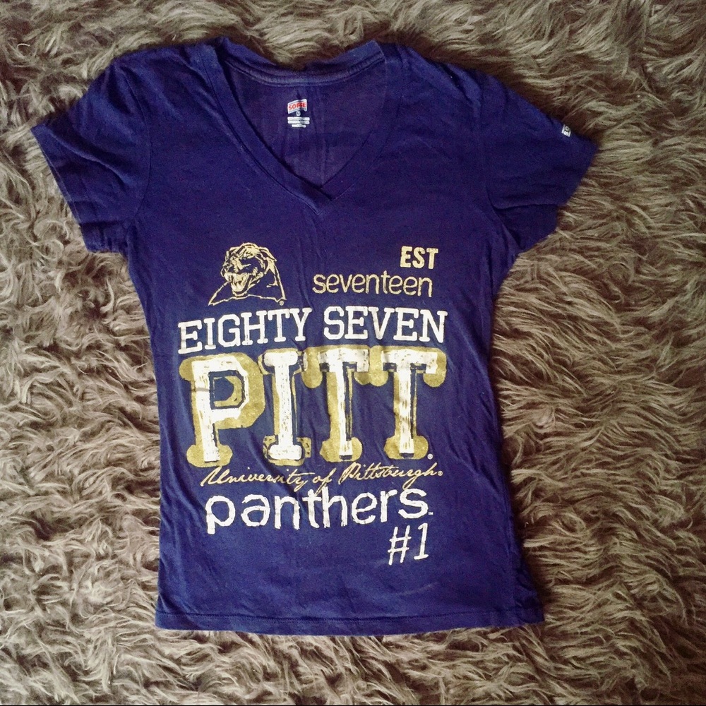 Pittsburgh Panthers Football Vneck Tee